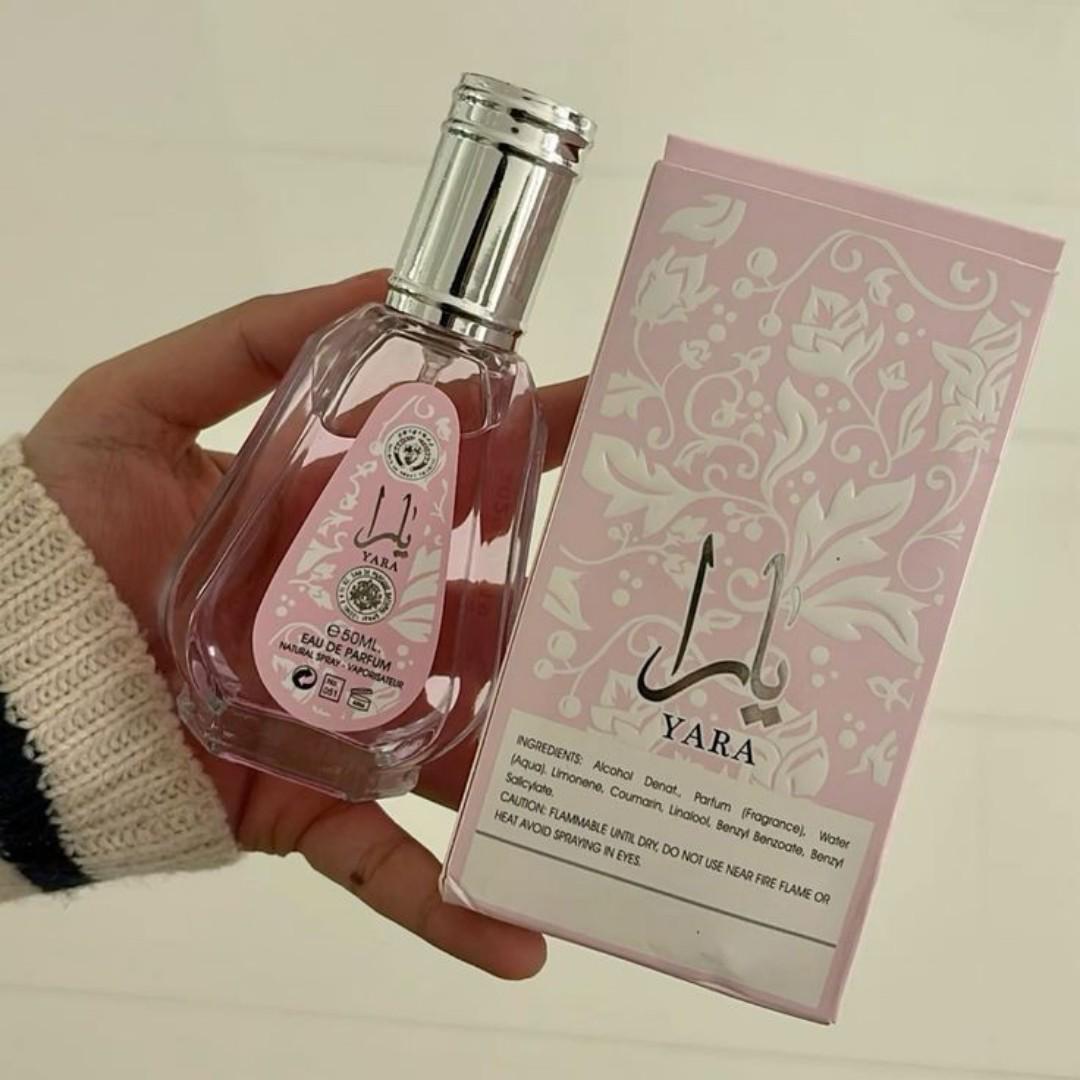 The Lattafa Yara Perfume - EDP Fragrance for Women - Variations: 100ML, 50ML, 200ML(Body spray), 300ML (Air freshener) - Last 10+Hrs on skin - Great daily Signature Scent for Soft, Feminine Presence.