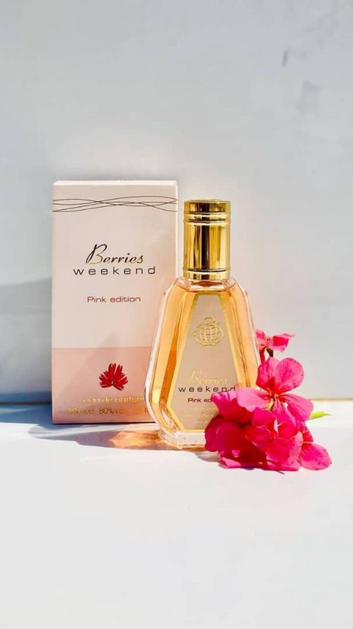 Berries Weekend Pink Edition by Fragrance World | Fruity. Floral Fragrance for Women/Ladies | Floral. Fruity Scent. Long-lasting  (8Hrs) Perfume (5OML, 100ML💘) OR Spray (200ML). # Easter Sale Scents