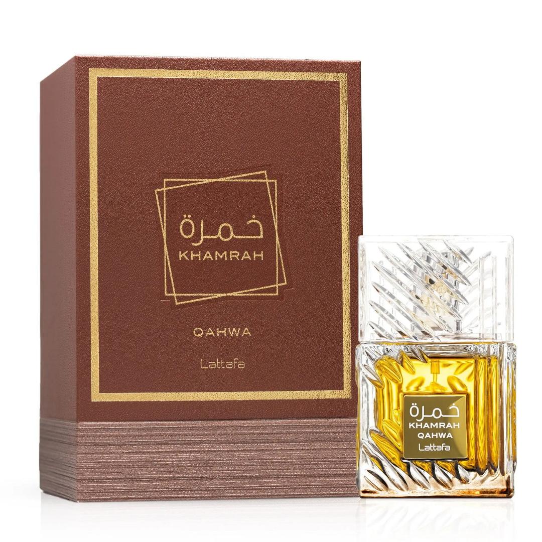 Lattafa Khamrah Qahwa Perfume - A Unisex Fragrance in 100ML, 200ML Body spray. From Spicy Gourmand Family lasting 10HRS+ Sprayed on Skin- Leaves a noticeable scent tral. 4 Men&Women into Rich Scents
