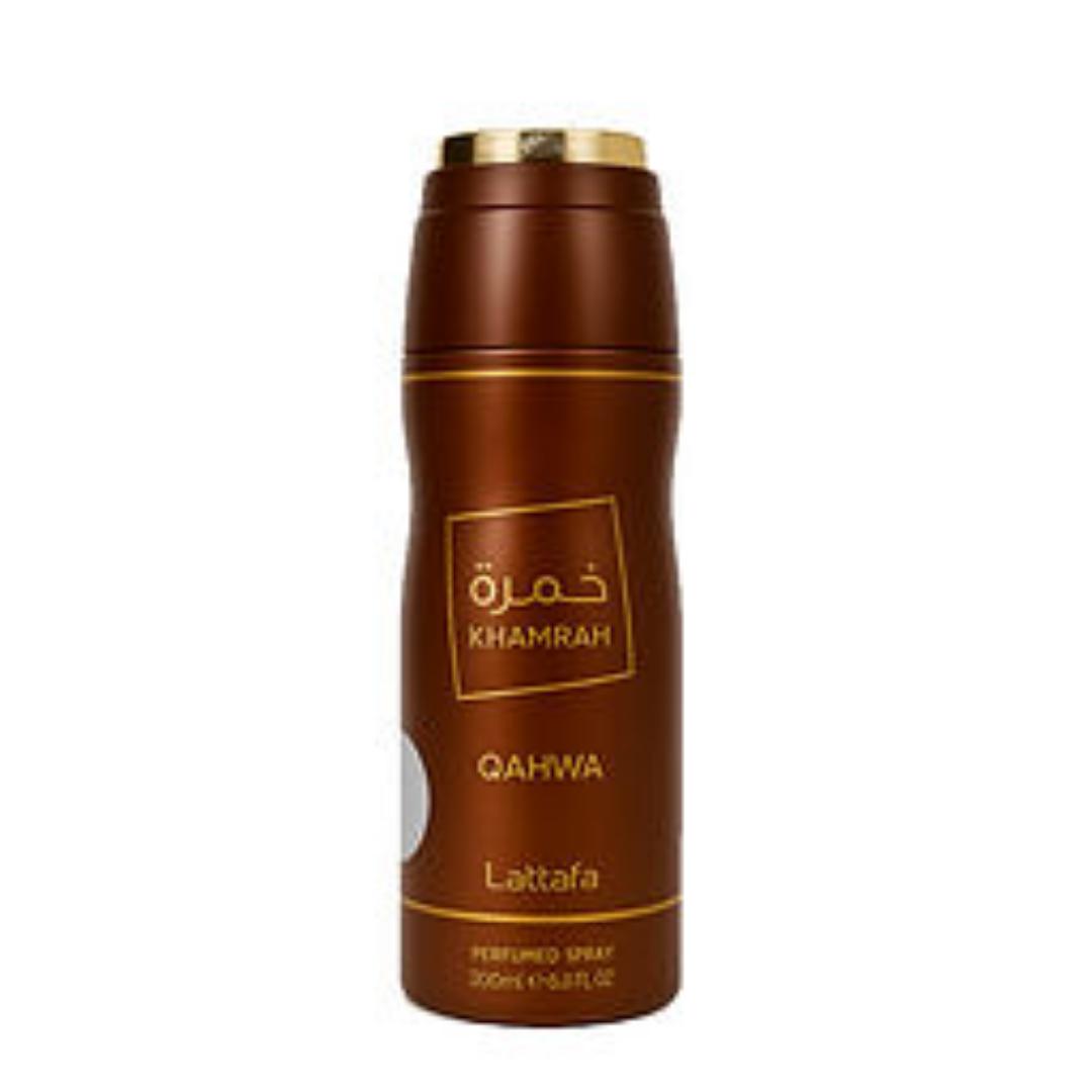 Lattafa Khamrah Qahwa Perfume - A Unisex Fragrance in 100ML, 200ML Body spray. From Spicy Gourmand Family lasting 10HRS+ Sprayed on Skin- Leaves a noticeable scent tral. 4 Men&Women into Rich Scents