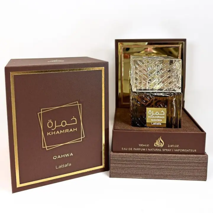 Lattafa Khamrah Qahwa Perfume - A Unisex Fragrance in 100ML, 200ML Body spray. From Spicy Gourmand Family lasting 10HRS+ Sprayed on Skin- Leaves a noticeable scent tral. 4 Men&Women into Rich Scents