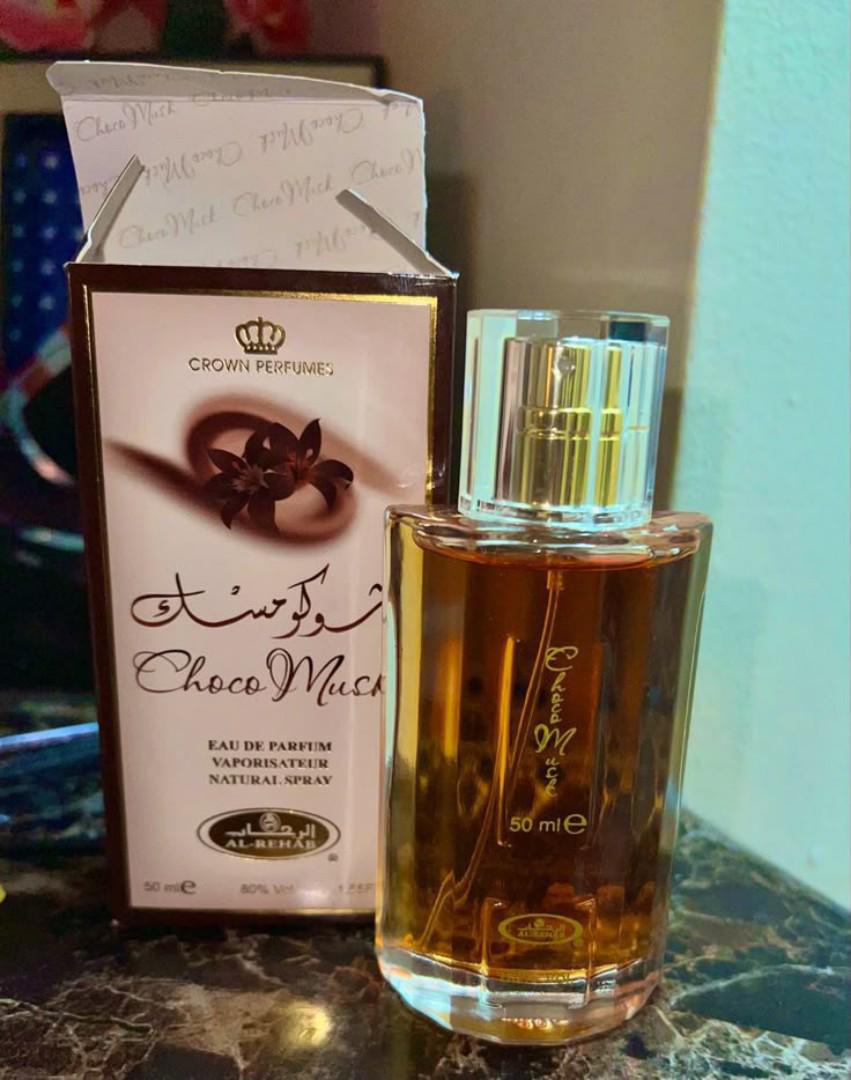 NEW 🔥Choco Musk Perfume - 50ML Unisex Spray | AL RAHAB | Sweet Chocolate & Vanilla Musk Scent | A Long-lasting (8hrs), Affordable Arab Fragrance. Perfect for cozy evenings, casual outfits or layering