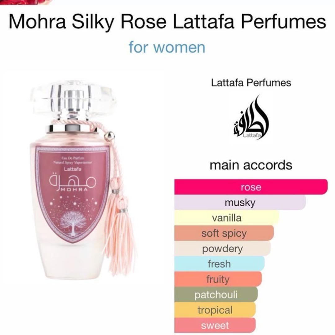 Mohra Black (Men's)  | Mohra Silky Rose (Ladies) Perfumes | Lataffa | Masculine & Feminine Scents | Rich Arabic Fragrances | 8 Hrs + Long lasting | Safe Blind Buy / Gift Worthy  # New Year Sale, 2026