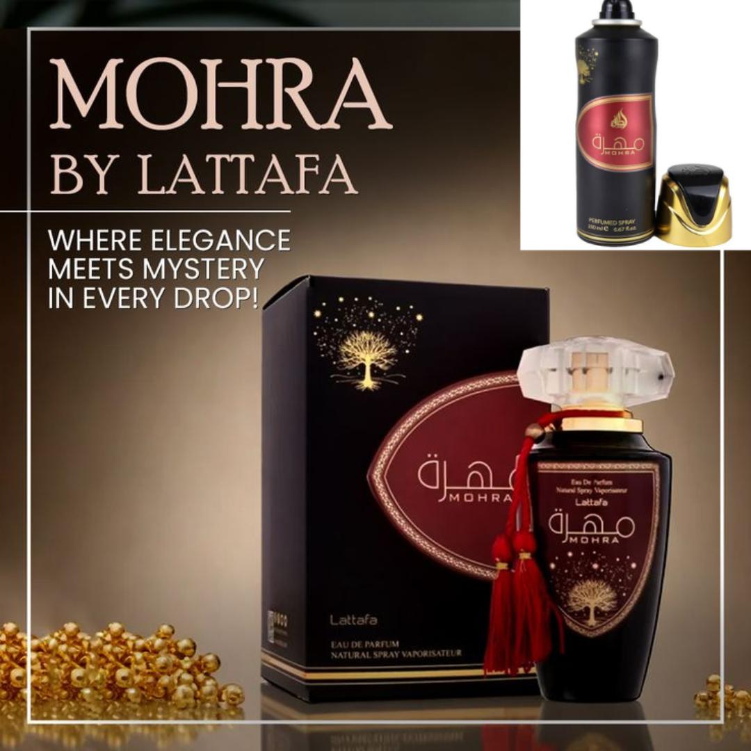 Mohra Black (Men's)  | Mohra Silky Rose (Ladies) Perfumes | Lataffa | Masculine & Feminine Scents | Rich Arabic Fragrances | 8 Hrs + Long lasting | Safe Blind Buy / Gift Worthy  # New Year Sale, 2026