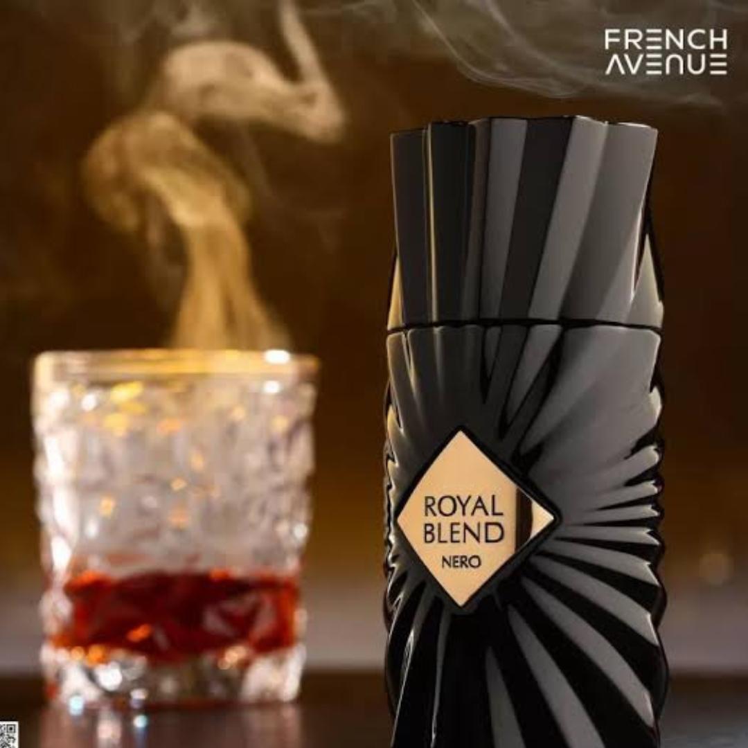 Royal Blend Nero Perfume | A Premium Unisex Woody Aromatic / Spicy Fragrance | 100ML. 12Hrs+ Long  Lasting | Perfect blend of Seductive & Sweet for Men & Women. All Seasons. # New Year Sale, 2026.