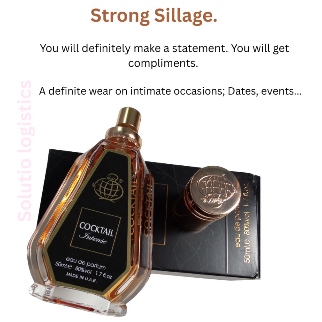 Cocktail Intense Perfume. Beast mode Cologne for men. Strong projection, refreshing, long-lasting for 10Hrs. Gift worthy perfume