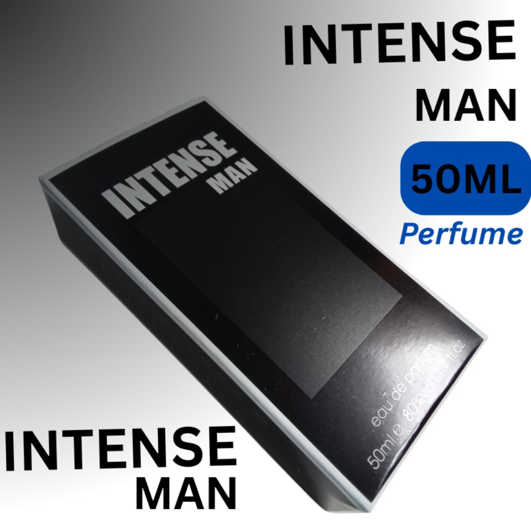 [New Arrival] Intense Man Perfume. 50Ml budget friendly fragrance bottle. Woody Aromatic scent. All seasons. Last All Day. Gift worthy. Flash Sale deal. # Black Friday Sale / Deals / Offers