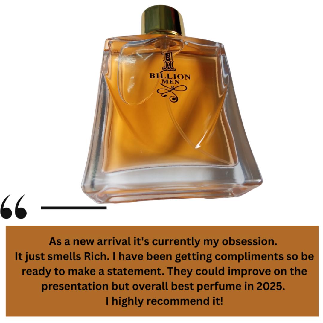 [NEW ARRIVAL] 1 Billion Men Perfume. 100ML Cologne for the Gentlemen. Rich Masculine Expensive with 10Hrs Longevity when Sprayed. Gift Worthy for any Man