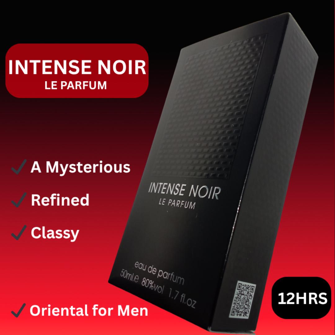[ NEW ARRIVAL] 🚨 Intense Noir. An Oriental Cologne for the Men. A mix of Sweet, Woody, Vanilla. Long lasting perfume for 12hrs. A Gift worthy fragrance. Perfect for dates, events or everyday scent