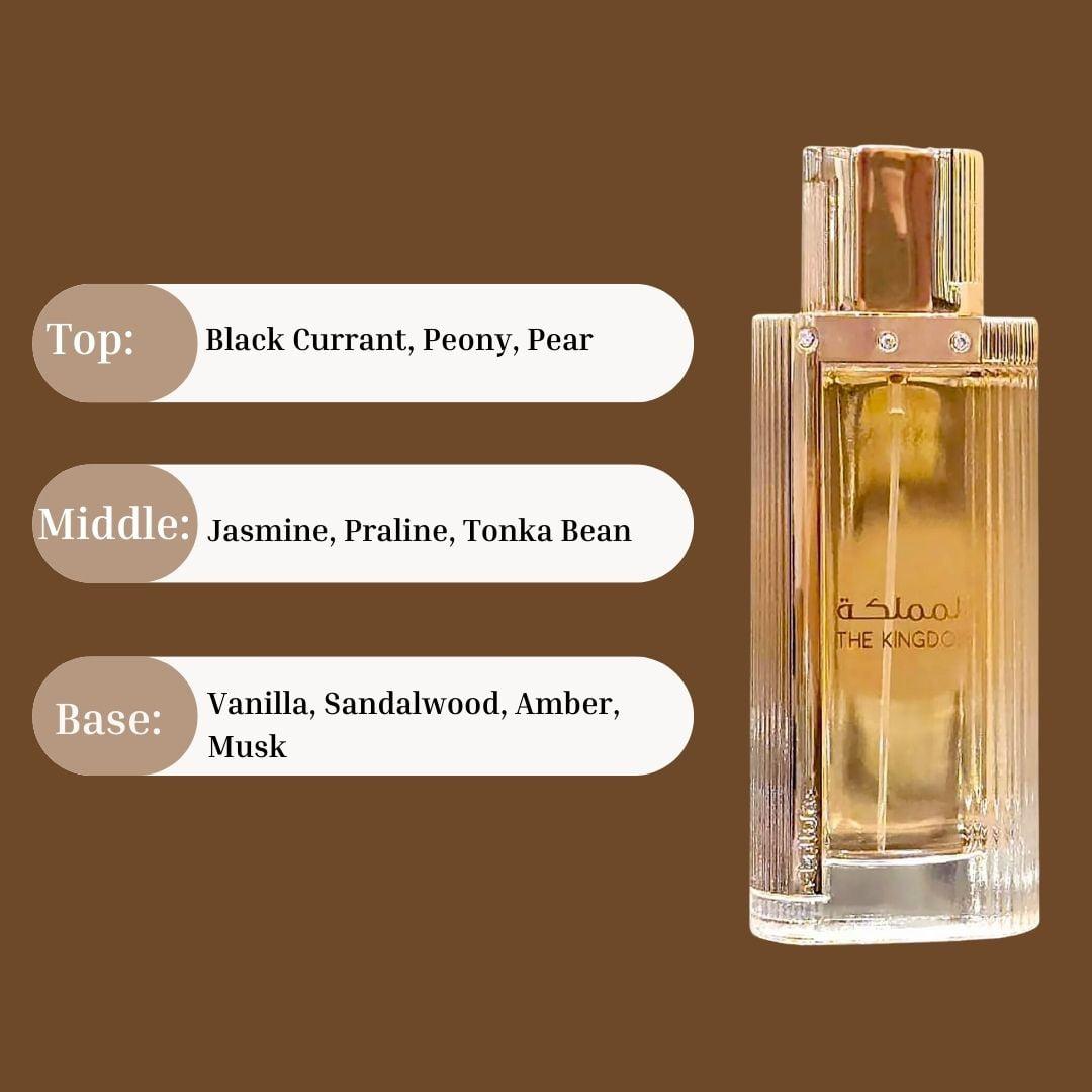 [ New Arrival] The Kingdom by LATTAFA perfume. Best Perfume for Women.10Hrs Long lasting. Gift worthy Spray. Ladies Fragrance. # Easter Sale Scents