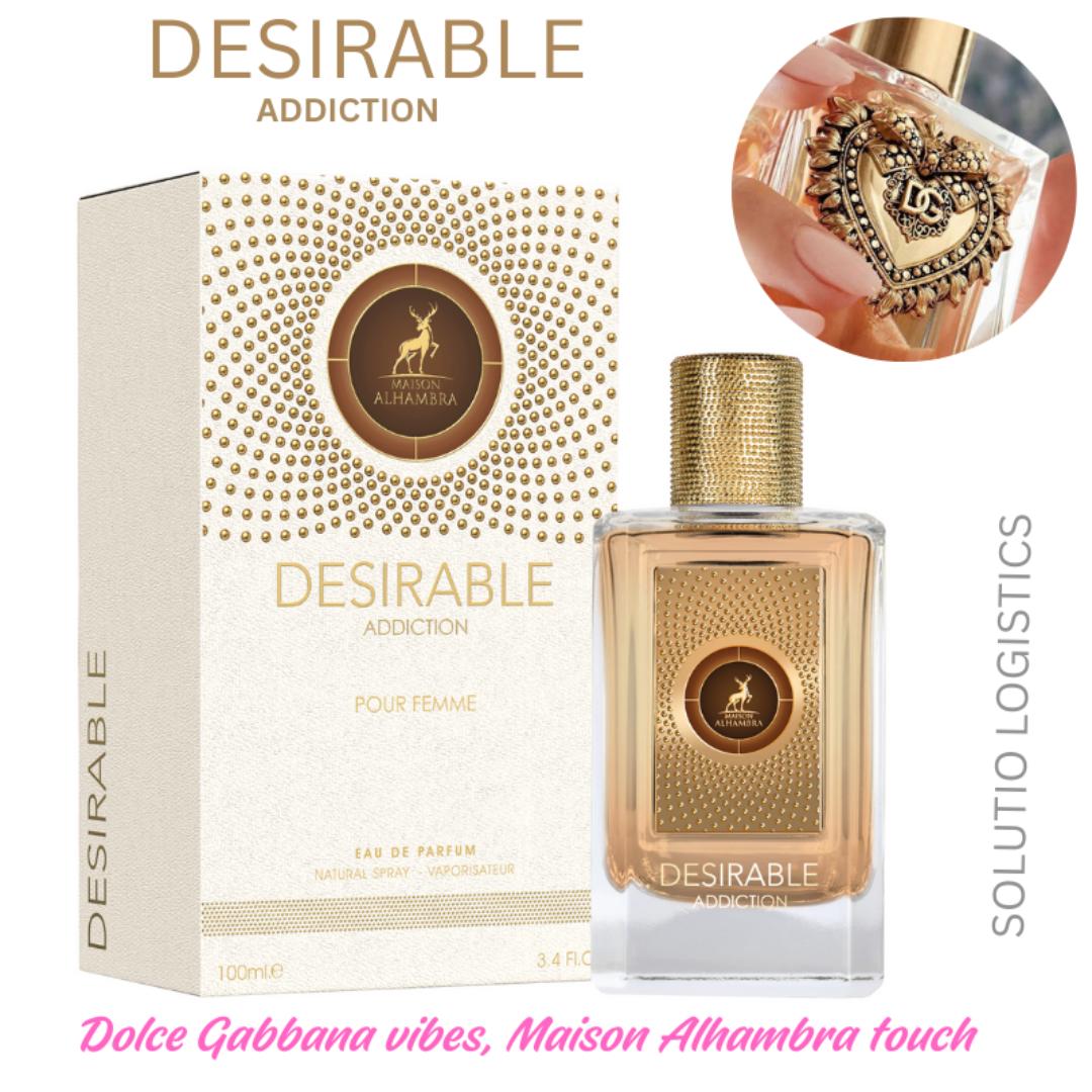 Desirable Addiction by Maison Alhambra | Feminine Sweet Seductive Fragrance for Women | 100ML  Long lasting | All seasons Daytime & Date Night Spray | Birthday Anniversary Gift # New Year Sale, 2026