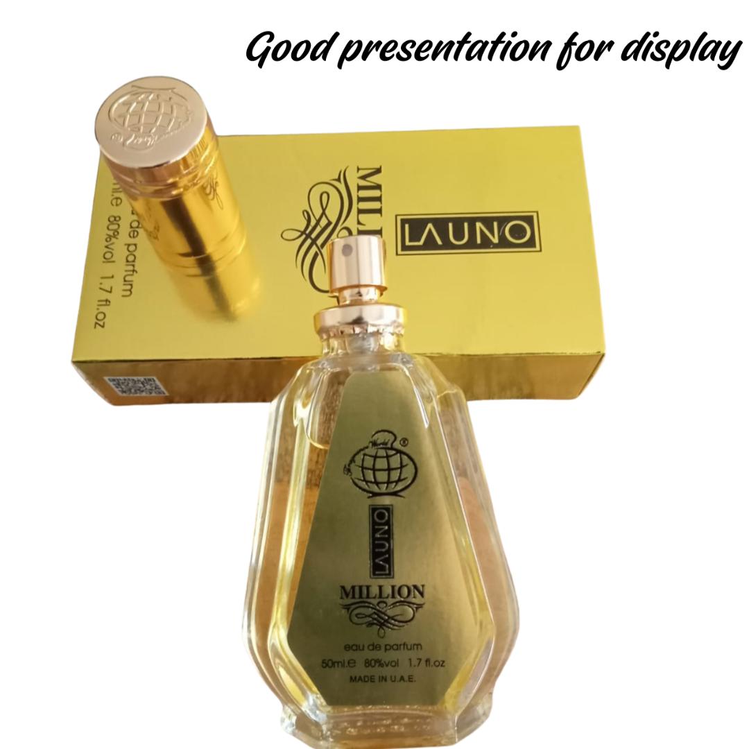 1 Million perfume by LAUNO. 100ML fragrance for Men | Long lasting Spray | 50ML  Oriental Vanilla Scent Profile | Marashi ya Wanaume | # New Year Sale Deal, 2026