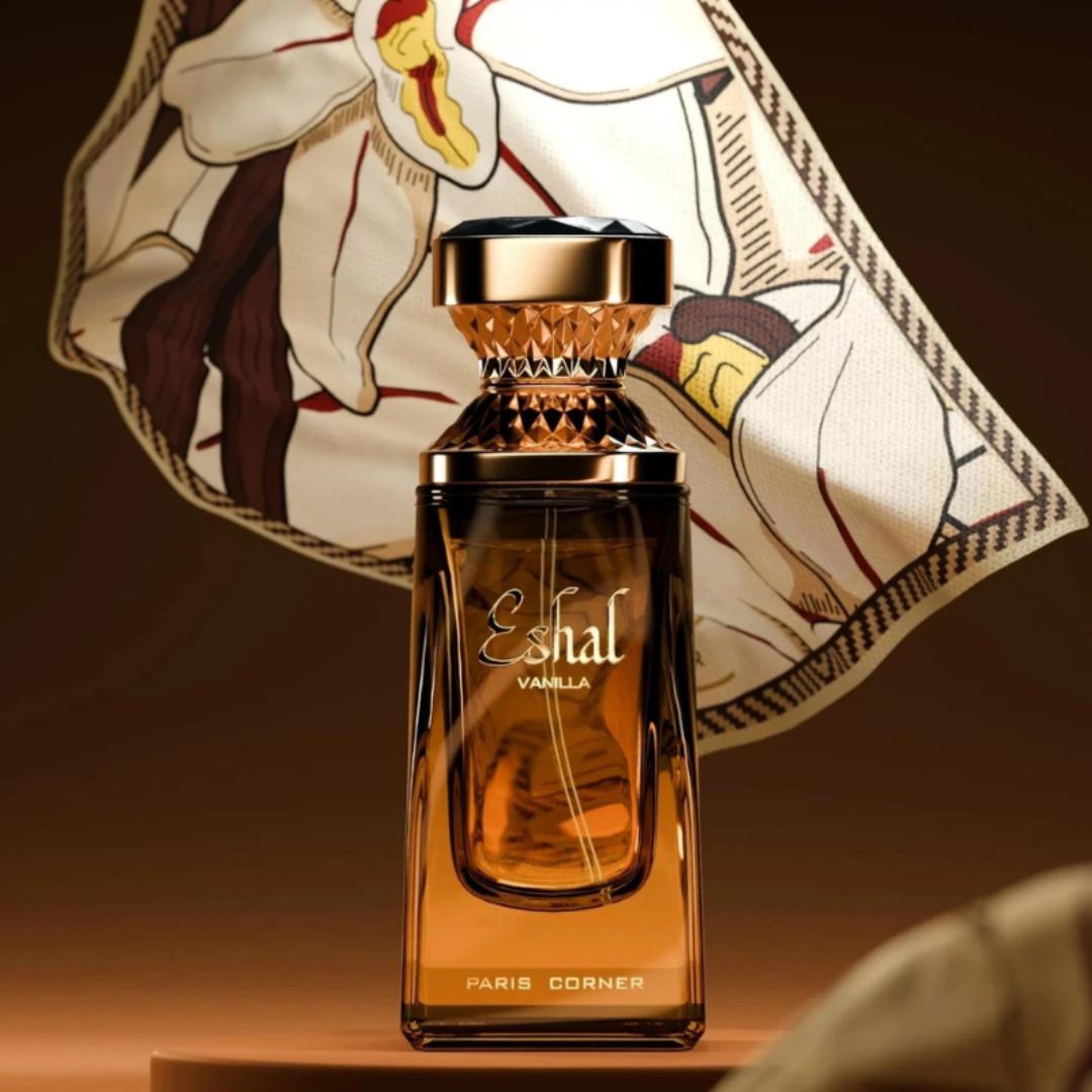 ESHAL VANILLA by PARIS CORNER. 100Ml EDP Fragrance for Women. Soft Gourmand for Vanilla Lovers. Sweet - Last over 8HRS Sprayed. Ladies Spray. #Black Friday Sale/Offers. Git Worthy.