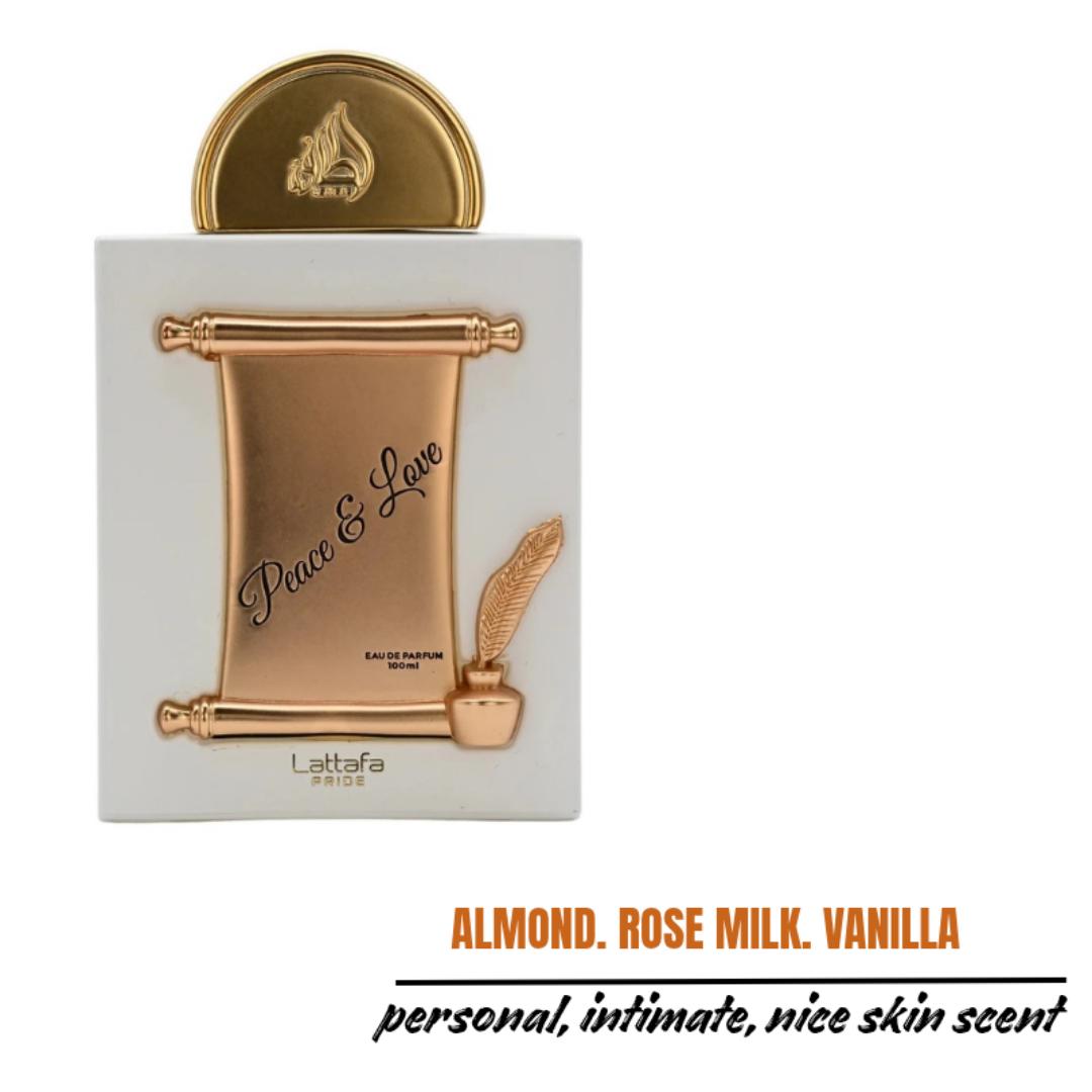 PEACE : LOVE by LATTAFA Perfume. A Fruity - Floral Fragrance for Women. 7 Hrs - Long Lasting on Clothes. Timeless. Spray. Arabic. Gift worthy. Ladies. Marashi ya Wanawake. # New Year Sale, 2026.