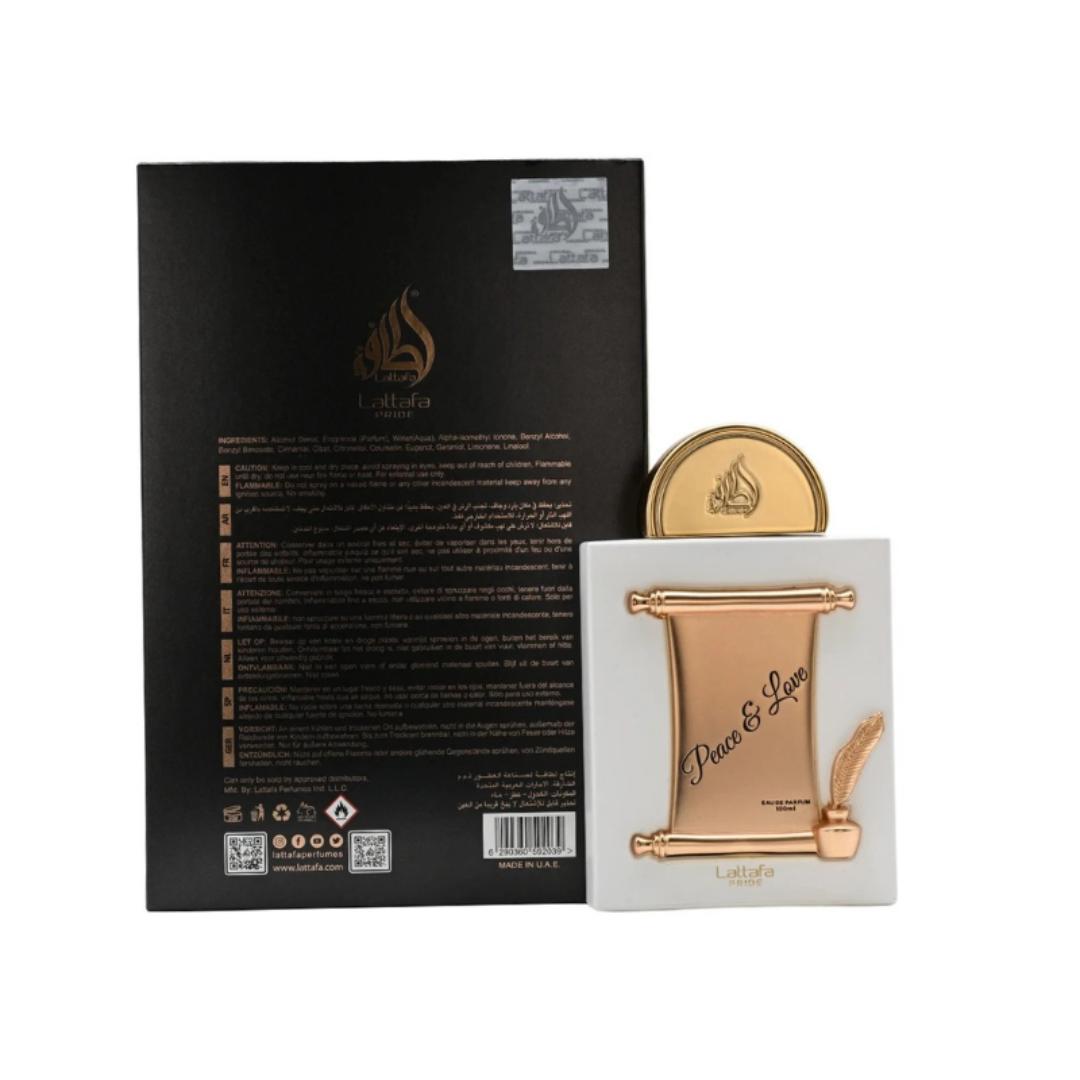 PEACE : LOVE by LATTAFA Perfume. A Fruity - Floral Fragrance for Women. 7 Hrs - Long Lasting on Clothes. Timeless. Spray. Arabic. Gift worthy. Ladies. Marashi ya Wanawake. # New Year Sale, 2026.