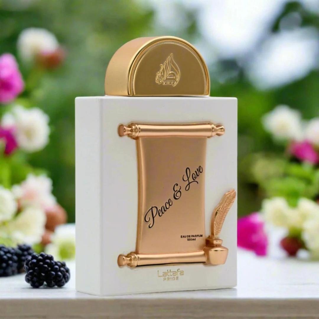 PEACE : LOVE by LATTAFA Perfume. A Fruity - Floral Fragrance for Women. 7 Hrs - Long Lasting on Clothes. Timeless. Spray. Arabic. Gift worthy. Ladies. Marashi ya Wanawake. # New Year Sale, 2026.