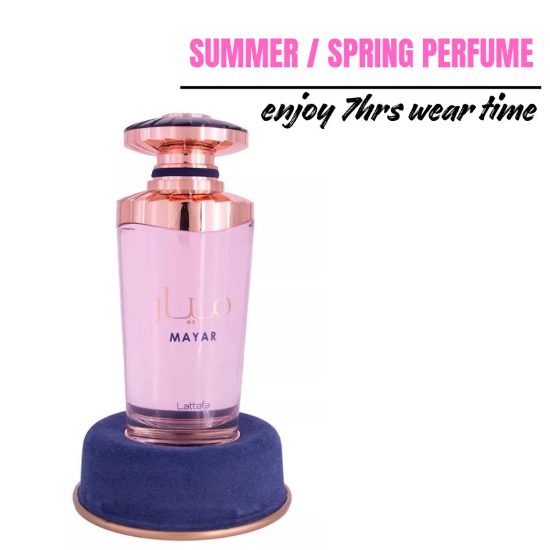 Mayar Lattafa Perfume - 100ML Or 200Ml Body Spray - A Floral Fruity Fragrance for Women/Ladies.  Feminine Graceful Vibes. Long-Lasting Spray 8 Hrs. Noticeable Trail. Day/ Night wear time. #BlackFriday