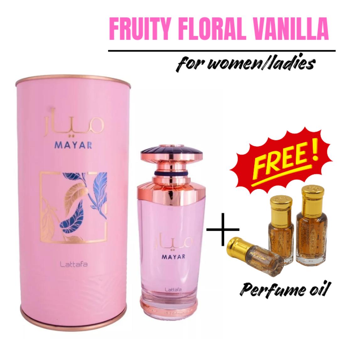 Mayar Lattafa Perfume - 100ML Or 200Ml Body Spray - A Floral Fruity Fragrance for Women/Ladies.  Feminine Graceful Vibes. Long-Lasting Spray 8 Hrs. Noticeable Trail. Day/ Night wear time. #BlackFriday