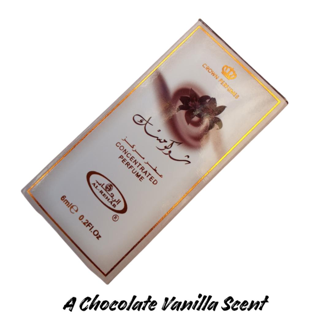 AL REHAB | Choco Musk Perfume Oil |  Unisex / Enjoyed by Women & Men | Sweet - Gourmand - Vanilla. Arabic Roll On Oil. 24 Hours Long Lasting. Black Friday Sale/Offer. Gift Worthy.