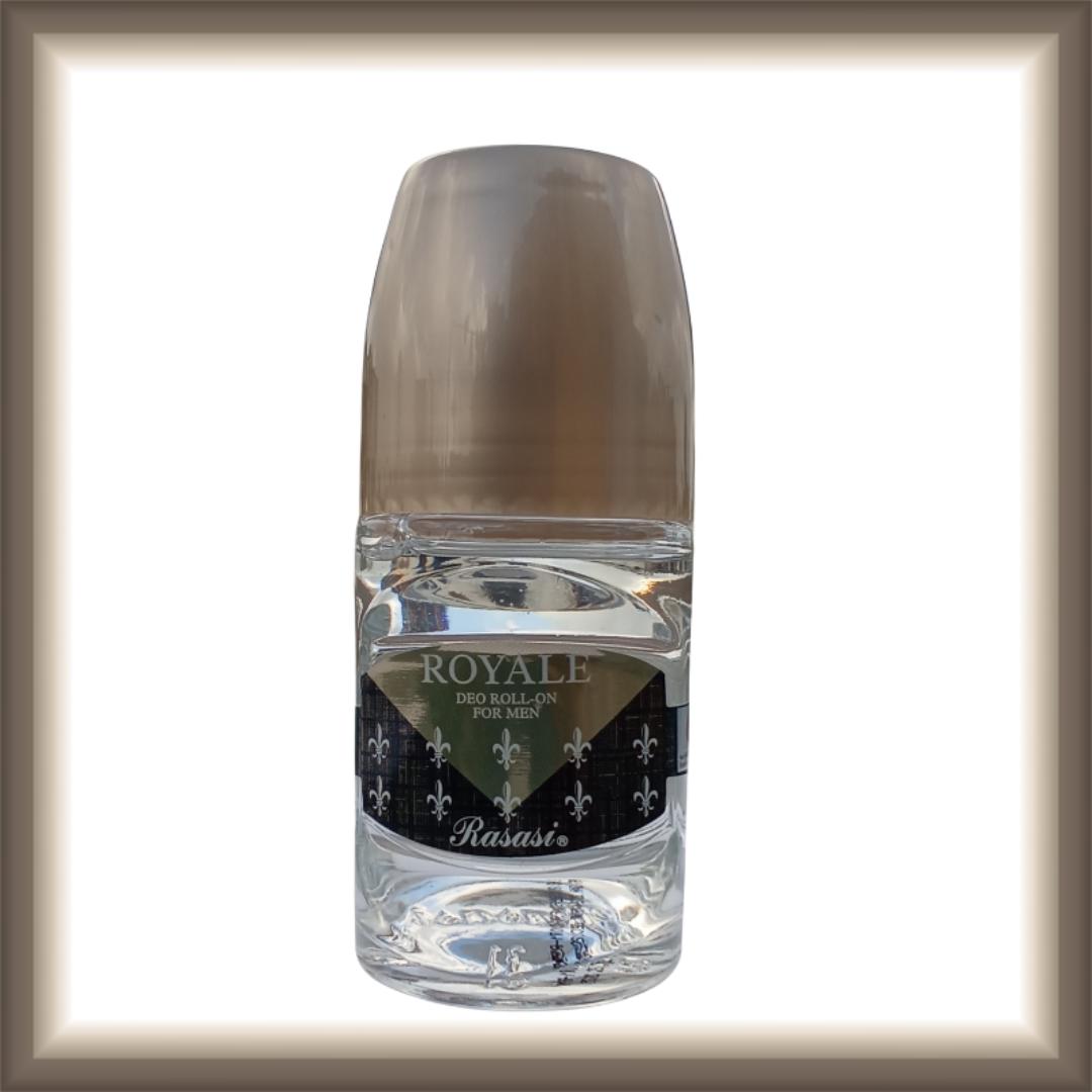 Rasasi | Royale Blue Roll On |  48HRS Freshness | Bold & Spicy | For Men/Gentlemen | Gift Worthy. # New Year Sale Deal, 2026. Antibacterial Body Deo