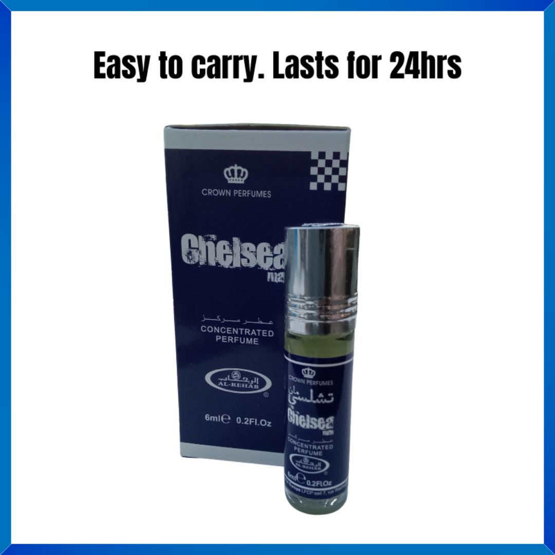 Chelsea Man Perfume Combo | AL REHAB BRAND | Chelsea Man Perfume & Perfume Oil | Cool & Fresh Scent | Last 24Hrs | Gift Worthy for Men