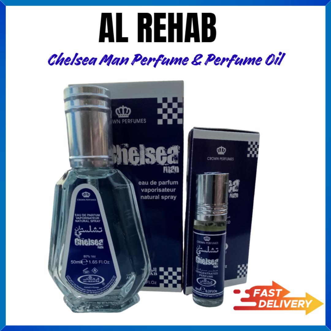 Chelsea Man Perfume Combo | AL REHAB BRAND | Chelsea Man Perfume & Perfume Oil | Cool & Fresh Scent | Last 24Hrs | Gift Worthy for Men