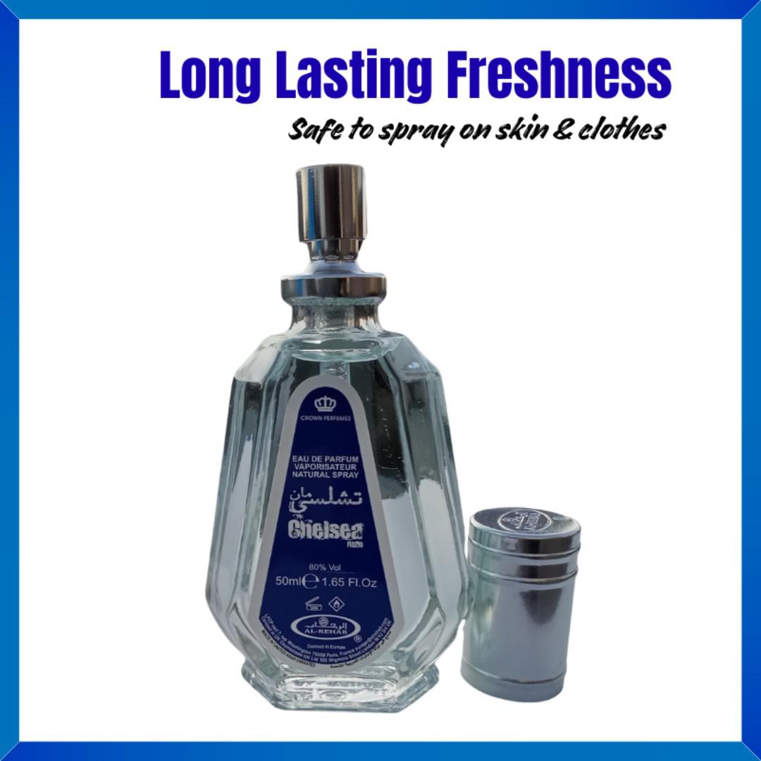 Chelsea Man Perfume | Al Rehab Brand | Cool & Fresh | Long Lasting Freshness ( 12hrs)