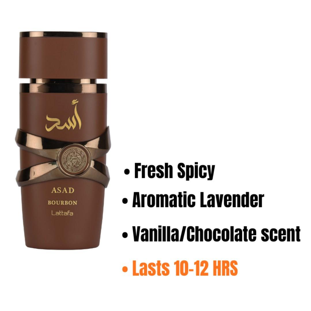 Lattafa Asad Bourbon Perfume | Men's 100ML Fragrance | An Amber Spicy Scent for Gents |  Timeless Classic Cologne |  Warm & Bold | Evening. Work. Dates  Spray |  Gift Worthy | Easter Sale Scents