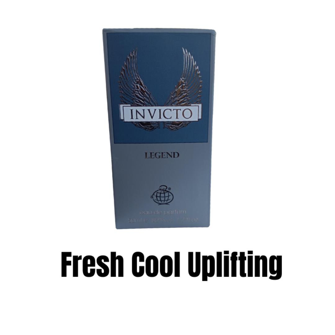Fragrance World | Invicto Legend Perfume | 50 ML Cologne for Men | Fresh Cool for 8 Hrs Sprayed | Long Lasting. # Christmas / X-Mas Offer / Deal