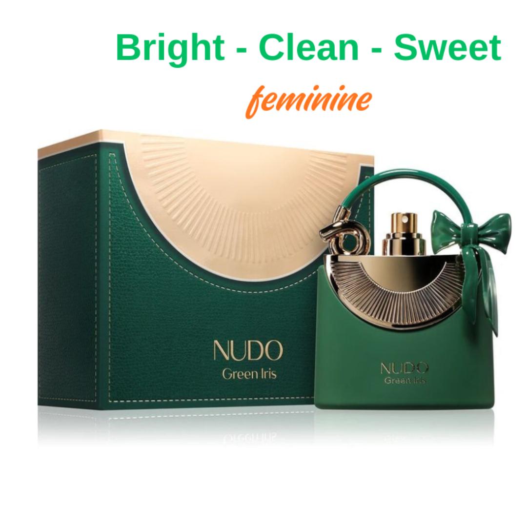 Nudo Iris Green Perfume | Fragrance World | 100ML Fragrance for Women/Ladies. Perfect Day time Spray. Warm- Feminine - Seductive | Versatile for day - Night time transition.Gift  # New Year Sale 2026