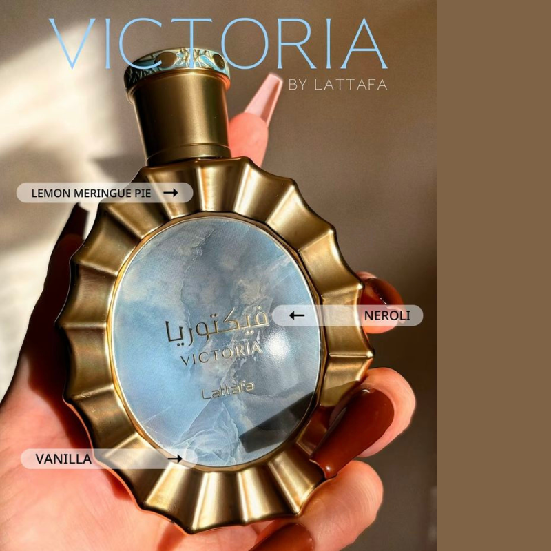 Victoria by Lattafa | Premium Perfume for Women | Fresh Gourmand / Sweet Vanilla Scent | 8 - 10 Hours Long Lasting | 100ML Fragrance worth Gifting Ladies | # Birthday, Anniversary, New Year