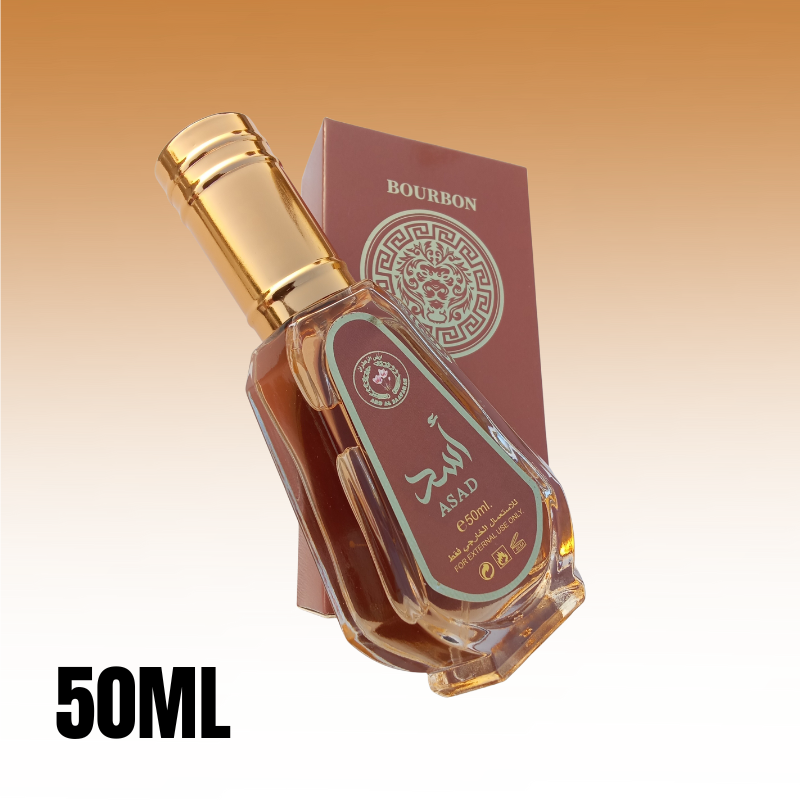 ASAD Bourbon Perfume Ard Zafraan | A Spicy Vanilla | EDP Fragrance for Men | 7hrs Long Lasting Sprayed | Strong Projection | Bold Fresh Spicy Cologne | # New Year Sale, 2026. Masculine Gift