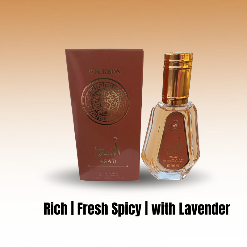 ASAD Bourbon Perfume Ard Zafraan | A Spicy Vanilla | EDP Fragrance for Men | 7hrs Long Lasting Sprayed | Strong Projection | Bold Fresh Spicy Cologne | # New Year Sale, 2026. Masculine Gift