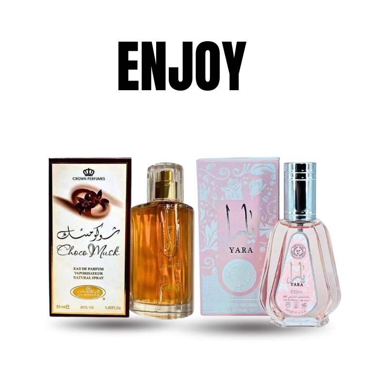 Best Perfume Combo | Dark n White floral | Choco Musk n Yara Pink in 50ML | Amazing Layering Combo |  Long lasting 12hrs | Gift Worthy Chocolate Vanilla Scent for Women / Ladies | Easter Sale Scents