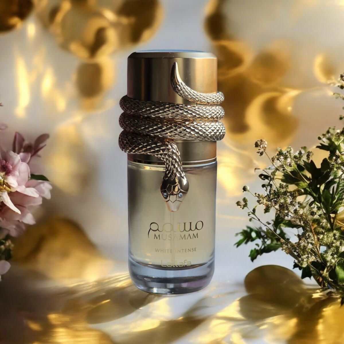 Musamam Intense White Perfume | 100ML Arabic Fragrance | Boldest Dark Feminine Spray | Fresh. Warm Spicy. Woody. Coconut Scent | 24Hrs Long Lasting | Seductive Vibes | Giftworthy for Women / Ladies