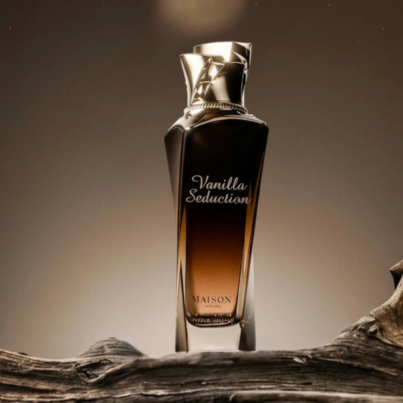 Vanilla Seduction perfume by Maison Asrar | Best of Vanilla Scents | Sweet Vanilla slightly Spicy Spray | Dark Seductive Feminine Fragrance | Gift Ladies / Women | 12 Hrs Long Lasting | Cool / Evening