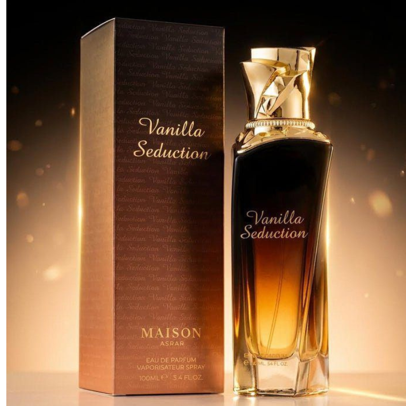 Vanilla Seduction perfume by Maison Asrar | Best of Vanilla Scents | Sweet Vanilla slightly Spicy Spray | Dark Seductive Feminine Fragrance | Gift Ladies / Women | 12 Hrs Long Lasting | Cool / Evening