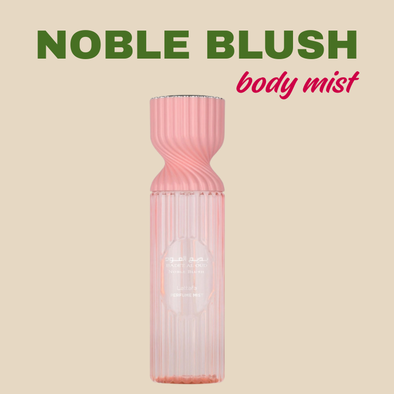 Noble Blush Body spray / Body Mist by Lattafa | Creamy Rose Milk Gourmand for Women | 6hrs+ Long Lasting Fragrance Scent for the Ladies | A Feminine Spray | Easter Sale Gift Worthy Scents