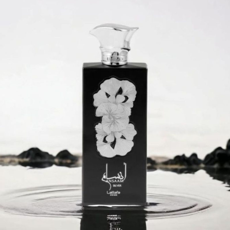Ansaam Silver Perfume Lattafa | A Unisex Fragrance | Sweet Lavender Vanilla Scent Loved by Men & Women | Beast Mode Longevity 12 Hrs, days on Clothes |  Gift Worthy Marashi | Everyday spray / cologne