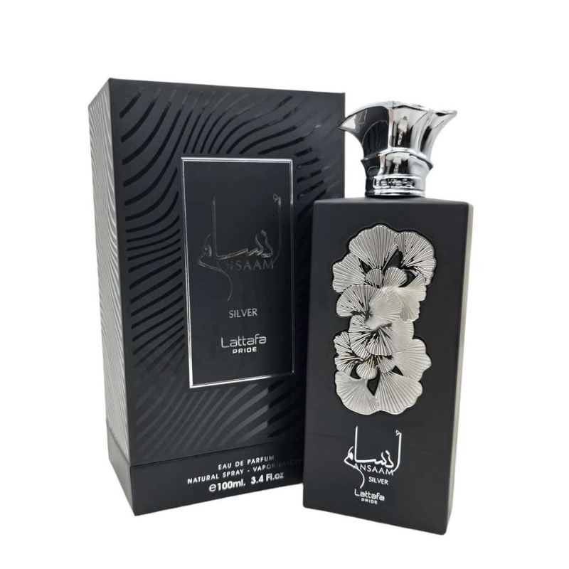 Ansaam Silver Perfume Lattafa | A Unisex Fragrance | Sweet Lavender Vanilla Scent Loved by Men & Women | Beast Mode Longevity 12 Hrs, days on Clothes |  Gift Worthy Marashi | Everyday spray / cologne