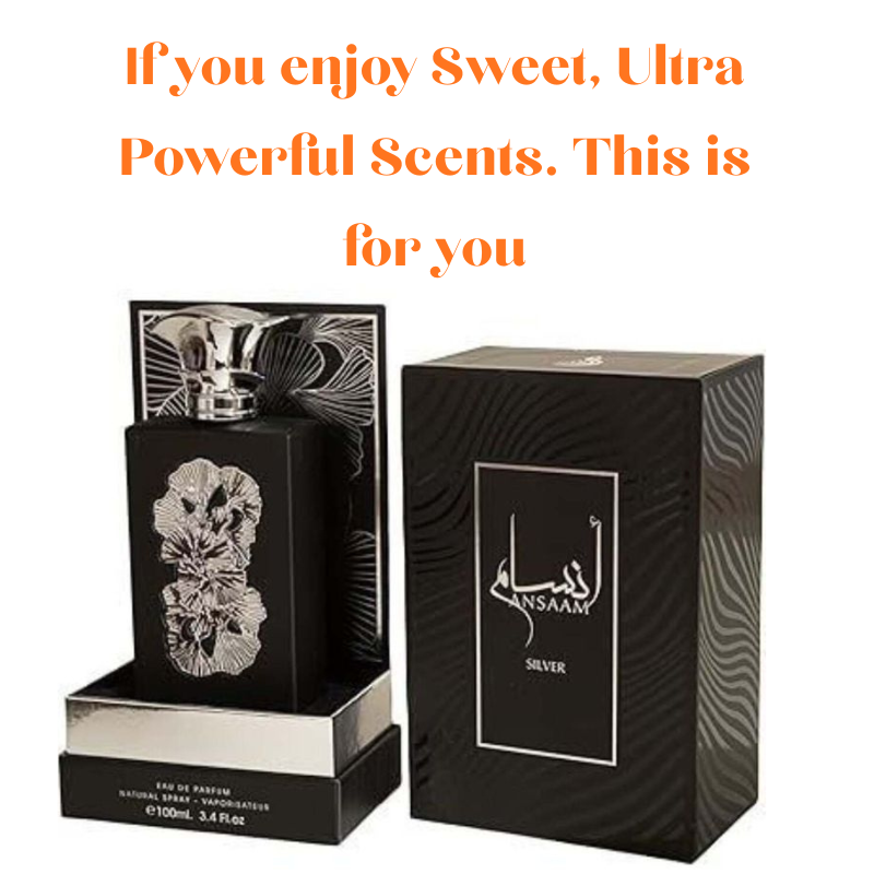 Ansaam Silver Perfume Lattafa | A Unisex Fragrance | Sweet Lavender Vanilla Scent Loved by Men & Women | Beast Mode Longevity 12 Hrs, days on Clothes |  Gift Worthy Marashi | Everyday spray / cologne
