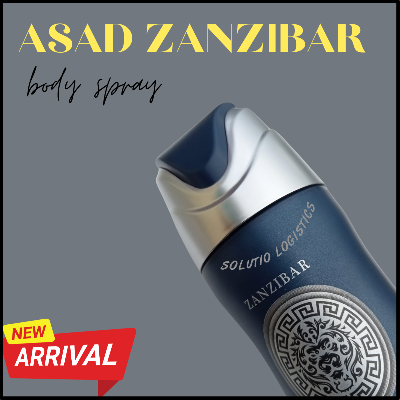 [ New Arrival ] Asad Zanzibar Body Spray for Men | A Fresh Lavender Perfume Scent | 200ML Fragrance / Cologne | 7 hrs Long Lasting | Office Gym Everyday Wear | Masculine Gift Worthy Scent | Marashi