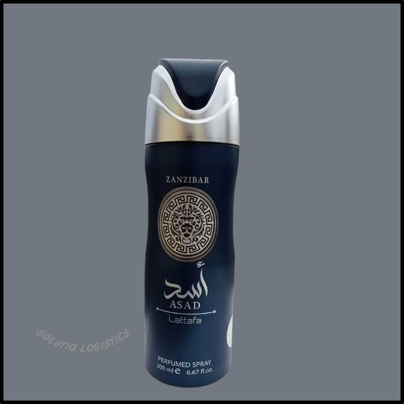 [ New Arrival ] Asad Zanzibar Body Spray for Men | A Fresh Lavender Perfume Scent | 200ML Fragrance / Cologne | 7 hrs Long Lasting | Office Gym Everyday Wear | Masculine Gift Worthy Scent | Marashi