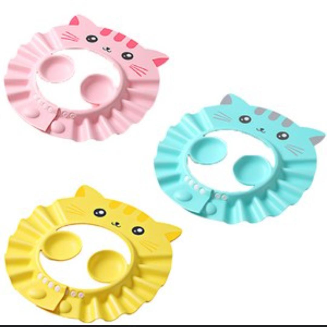 Soft Adjustable Baby Shower Cap Bathing Protection Bath Cap For Toddler, Baby, Kids, Children