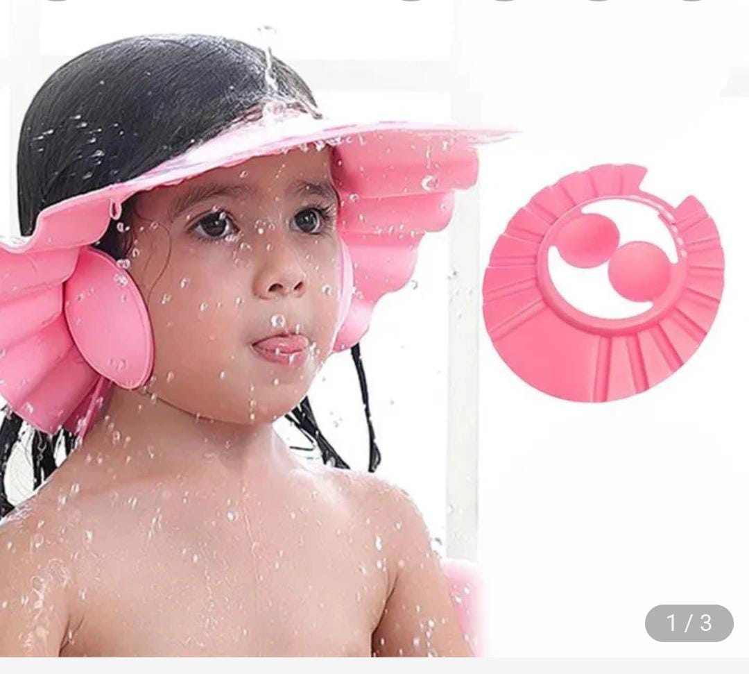 Soft Adjustable Baby Shower Cap Bathing Protection Bath Cap For Toddler, Baby, Kids, Children