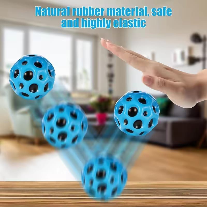 Bouncy Balls Rubber High Bouncing Balls for Kids Sensory Fidget Toys Stress Relief Hole Ball