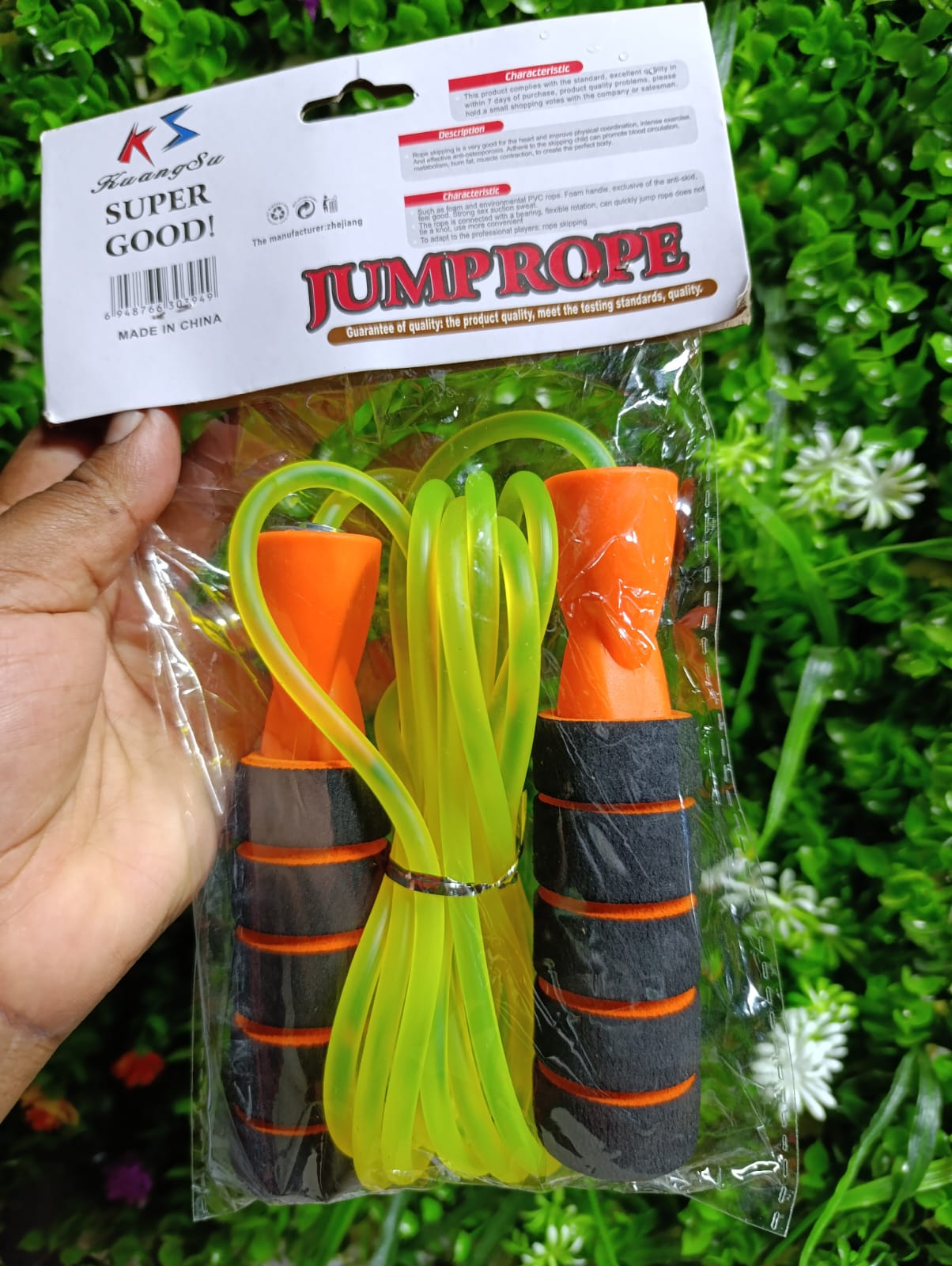 Jump Rope Tangle-Free Rapid Speed Jumping Rope with Ball Bearings, Skipping Rope with Foam Handles for Women Men Kids, Adjustable Jump Rope for Fitness Workout Aerobic Exercise