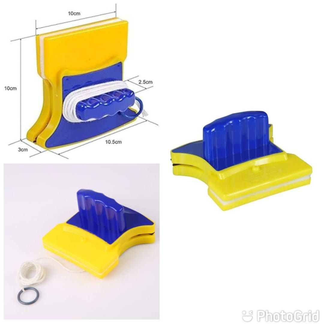 Magnetic window glass cleaner handheld double sided wiper surface tall building cleaning tool.