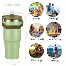 ✅ 600 ML and 900 ML Insulated vacuum mug-stanley cup available keeps warm/hot/cold all day,Vacuum insulation for hot drinks up to 6+ hours and cold drinks up to 12+ hours