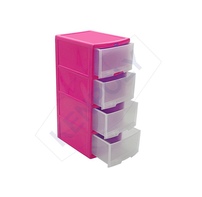 Kenpoly Large Drawer 4 STACK  spacious drawer unit with four stacks is a perfect storage solution for any room